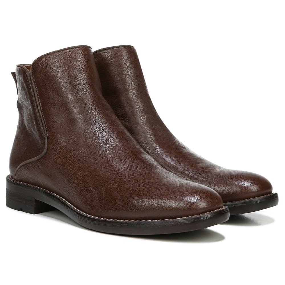 Franco Sarto Marcus ankle booties‎ in brown leather Women’s Size 7.5 M